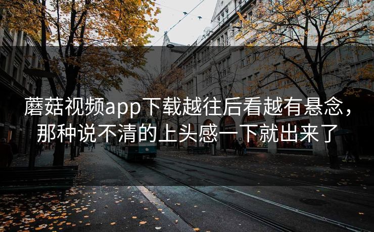 蘑菇视频app下载越往后看越有悬念,那种说不清的上头感一下就出来了 蘑菇视频app下载越往后看越有悬念,那种说不清的上头感一下就出来了
